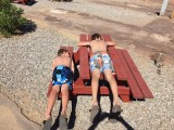 Snel opdrogen in de hitte bij Lake Havasu