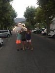 Midden op straat