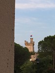 Uitzicht vanuit onderkomen in Uzes!
