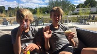 St-Martin-de-Londres: fruit en brood voor onderweg inkopen.