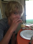 In de cabin (huisje Portiragnes plage).