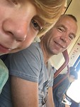 In de trein naar Avignon.
