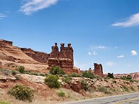 De ‘drie koningen’ in Arches N.P.
