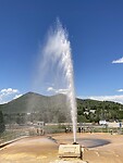 De geyser bij Soda Springs