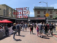 De beroemde Pike Place Market in Seattle