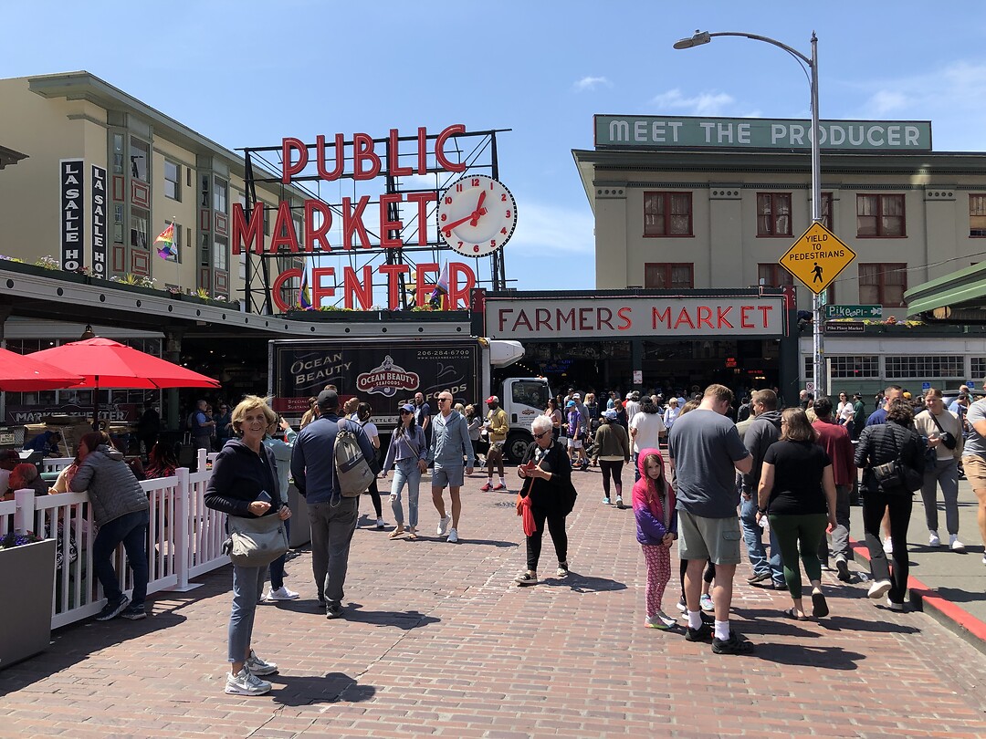 De beroemde Pike Place Market in Seattle
