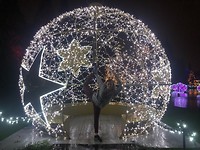 yoga in de lichtbol