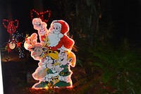 kerstman in het bos