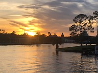 sunset at epcot