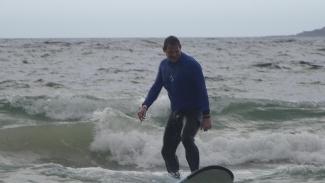 Chris in action