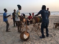 Muziek op het strand