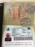 Verzameling stempelsin paspoort