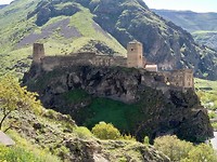 Kasteel in west Georgië niet zo ver v Turkse grens