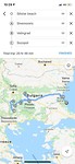 Geplande route in Bulgarije.