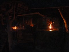 Onze lodge 'by night'
