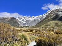 Uitzicht Hooker Valley Track