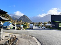 Uitzicht vanaf appartement in Franz Josef