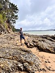 Over het strand Paihia/Opua trail