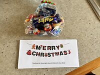 Kerstcadeautje van de lodge