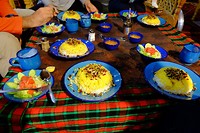 Eten in het guesthouse