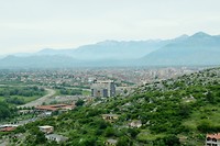 Uitzicht vanaf kasteel van Shkodër