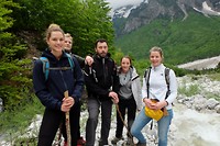 Groepje hike naar Teth, 2 Fransen en een Zweed
