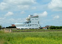Boot onderweg bij Fier