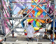 Comuna 13, schilderingen in de maak