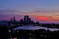 Zonsondergang met gekke stralen