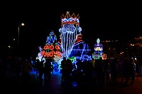 Kerst versiering in de nacht