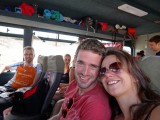 in the bus
