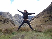 at the top