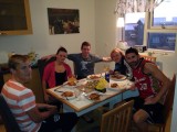dineetje met Selfoss voetballers