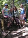 The family on a hike