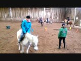 Willemijn's eerste paardrijles