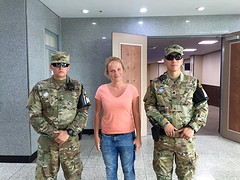 Begeleiding door US soldiers