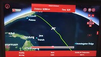 Vliegroute van dubai naar Brisbane