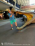 In gevecht met een reuzenkrokodil
