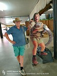 Op de foto met Steve Irwin
