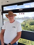 Chris in the wheel of Brisbane