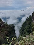 God's Window in de mist