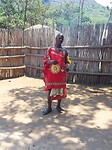 Swazi man in traditionele kleding