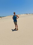 Chris op het strand van St lucia