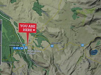 Kaart wandeling naar Lake Tama