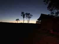 Sunrise at campsite Kings Canyon