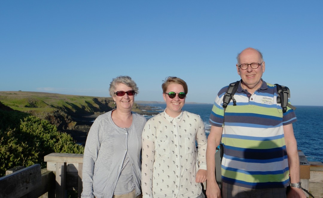 Family portrait at Phillips Island