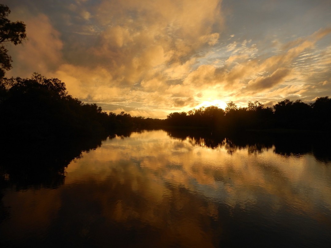 Zonsopgang yellow waters