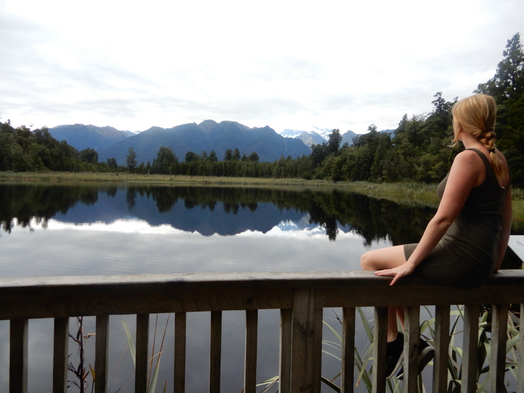 Uitzicht over Lake Matheson