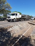 Zwaar verkeer in Victoria Falls