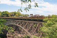 Grensbrug tussen Victoria Falls, Zimbabwe en Livingstone, Zambia